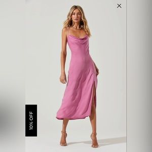Astr The Label Gaia Midi Dress - Icy Pink